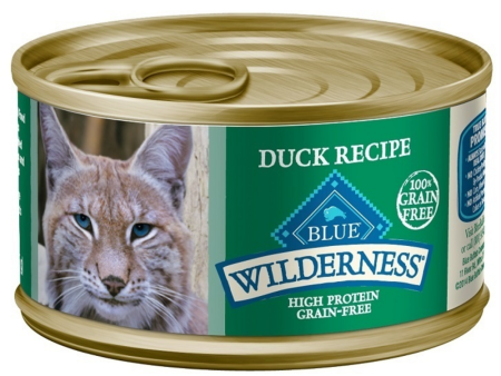 Blue Buffalo Wilderness High-Protein Grain-Free Adult Duck Recipe Canned Cat Food Online Hot Sale